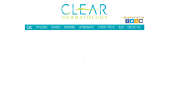 Desktop Screenshot of cleardermatology.com